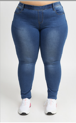 Pantalón vaquero de mujer elástico recto