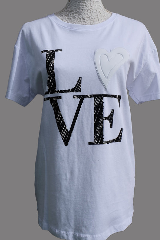 Camiseta blanca LOVE